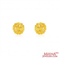 22 KT Gold Tops Earrings ( 22 Kt Gold Tops )