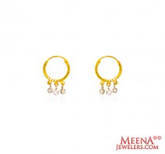 22 karat Gold Hoop Earrings