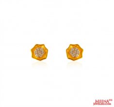 22karat Gold Stud Earrings For Girls