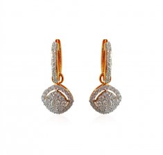 18Kt Gold Diamond Earring ( Diamond Earrings )