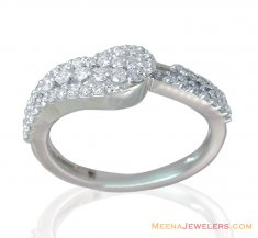 18K White Gold Fancy Diamond Ring