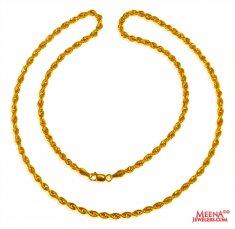 22kt Gold Rope Chain 