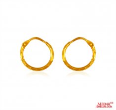 22 Kt Gold Hoop Earrings 