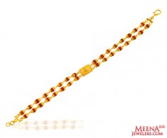 22k Gold Rudraksh Bracelet 