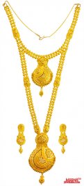 22K t Gold Bridal Necklace Set  ( Bridal Necklace Sets )