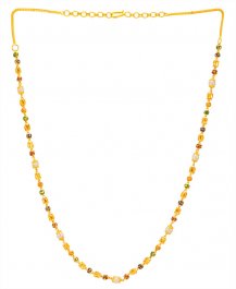 22K Gold Meenakari Chain ( 22Kt Long Chains (Ladies) )