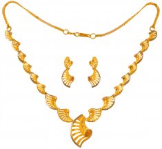 22Kt Gold Two Tone Set ( Light Sets )