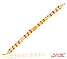 22k Gold Rudraksh Bracelet 