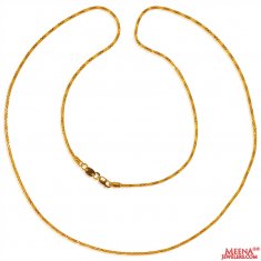 22k Gold Chain in 24 inches  ( Plain Gold Chains )