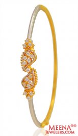 22k Signity Stones Bangle