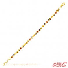 22Kt Gold Fancy Meenakari Bracelet ( Ladies Bracelets )