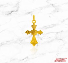 22Kt Gold Cross Pendant ( Jesus Cross Pendants )