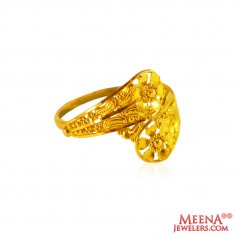 22k Gold Fancy Ring ( Ladies Gold Ring )