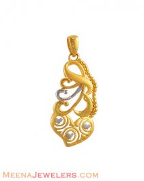 Gold two tone pendant