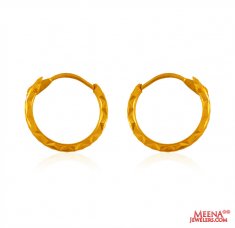 22 kt Gold Hoop Earrings