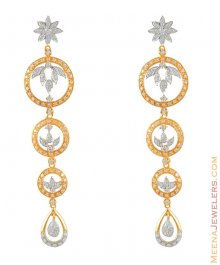 Gold 2 Tone Fancy Earrings ( Exquisite Earrings )