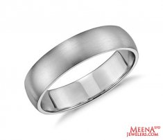 18 Kt White Gold Wedding Band