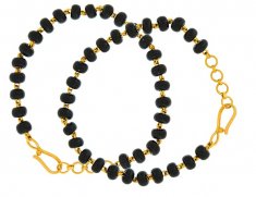 22K Baby Bracelet with Black beads ( Black Bead Bracelets )