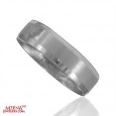 18 Kt White Gold Band