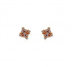 18kt Gold Diamond Earring ( Diamond Earrings )