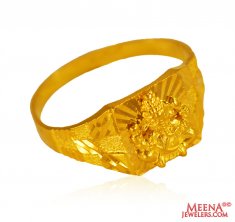 Lord Ganesh Mens Ring 22k gold ( Religious Rings )