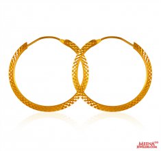 22 Kt Gold Hoop Earrings