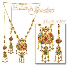 22Kt Gold Antique Necklace Set