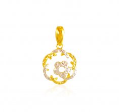 22Kt Gold Two Tone Pendant ( Fancy Pendants )