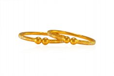 22Kt Gold Kids Bangle (Set of 2) ( Baby Bangles )