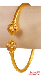 22Kt Gold TwoTone Fancy Kada (1 Pc) ( Kadas )