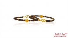 22k Black Beads baby Mania ( Black Bead Bracelets )