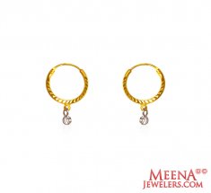 22 kt Gold Hoop Earrings