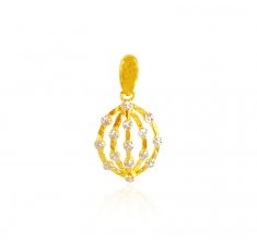 22 Kt Gold Two Tone Pendant ( Fancy Pendants )