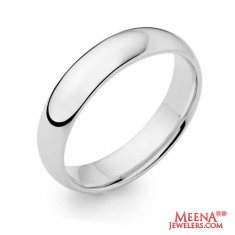 18 Kt White Gold Designer Wedding Band