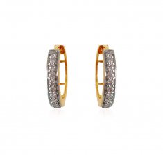 18Karat Gold Diamond Earrings ( Diamond Earrings )