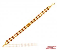 22k Gold Rudraksh Bracelet 