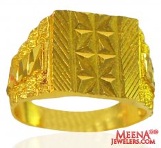 22 Karat Mens Ring  ( Mens Gold Ring )