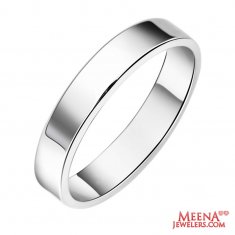 18 Kt White Gold Band