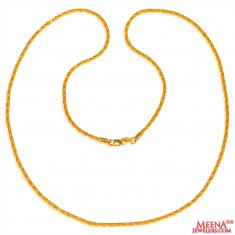 22K Yellow Gold Chain  ( Plain Gold Chains )