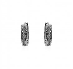 18Kt White Gold Diamond Earrings