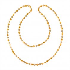 22kt Gold Two Tone Balls chain ( 22Kt Long Chains (Ladies) )