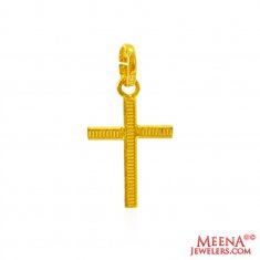 22Kt Gold Cross Pendant ( Jesus Cross Pendants )