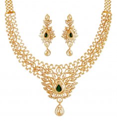 18kt Diamond Necklace Set