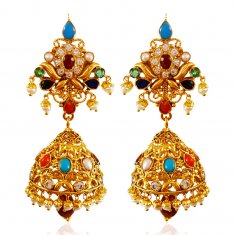 22kt Gold Jumki Earrings