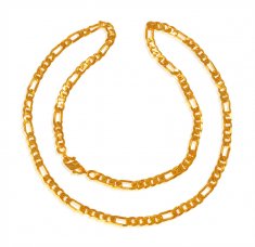 22 Kt Gold Figaro Chain ( Men`s Gold Chains )