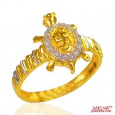 22k Gold Turtle Ladies Ring ( Ladies Signity Rings )