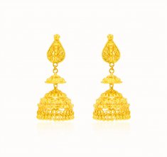 22Kt Gold Fancy Earrings ( Long Earrings )