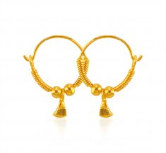 22karat Gold Hoop Earrings