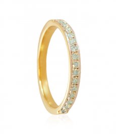 18K Two Tone Diamond Band