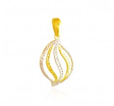 22 Karat Gold Two Tone Pendant